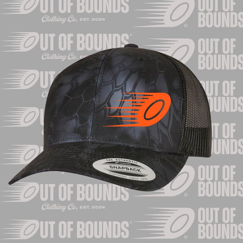 Out of Bounds kryptek trucker lippis